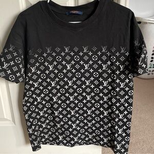 Louis Vuitton Gradient ShortSleeved Cotton Shirt - Black ($1100 Retail)